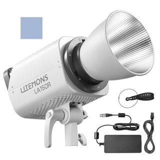 Godox Litemons LA300R Studio RGB Video Light | 330W LED Photography Light Lamp 1800-10000K CRI95+ Bowens Mount APP Control with Reflector for Home Studio Vlog Live Streaming Portrait Photography